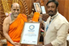 Sushanth Brahmavar scripts Bhagavad Gita in 5.5 hours, sets new world record